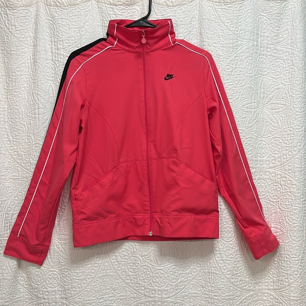 Nike Hot Pink and Black Women's Active Wear Jacket